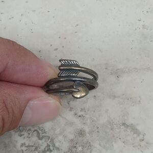 James Avery Sterling Silver Arrow Heart Ring 7.5